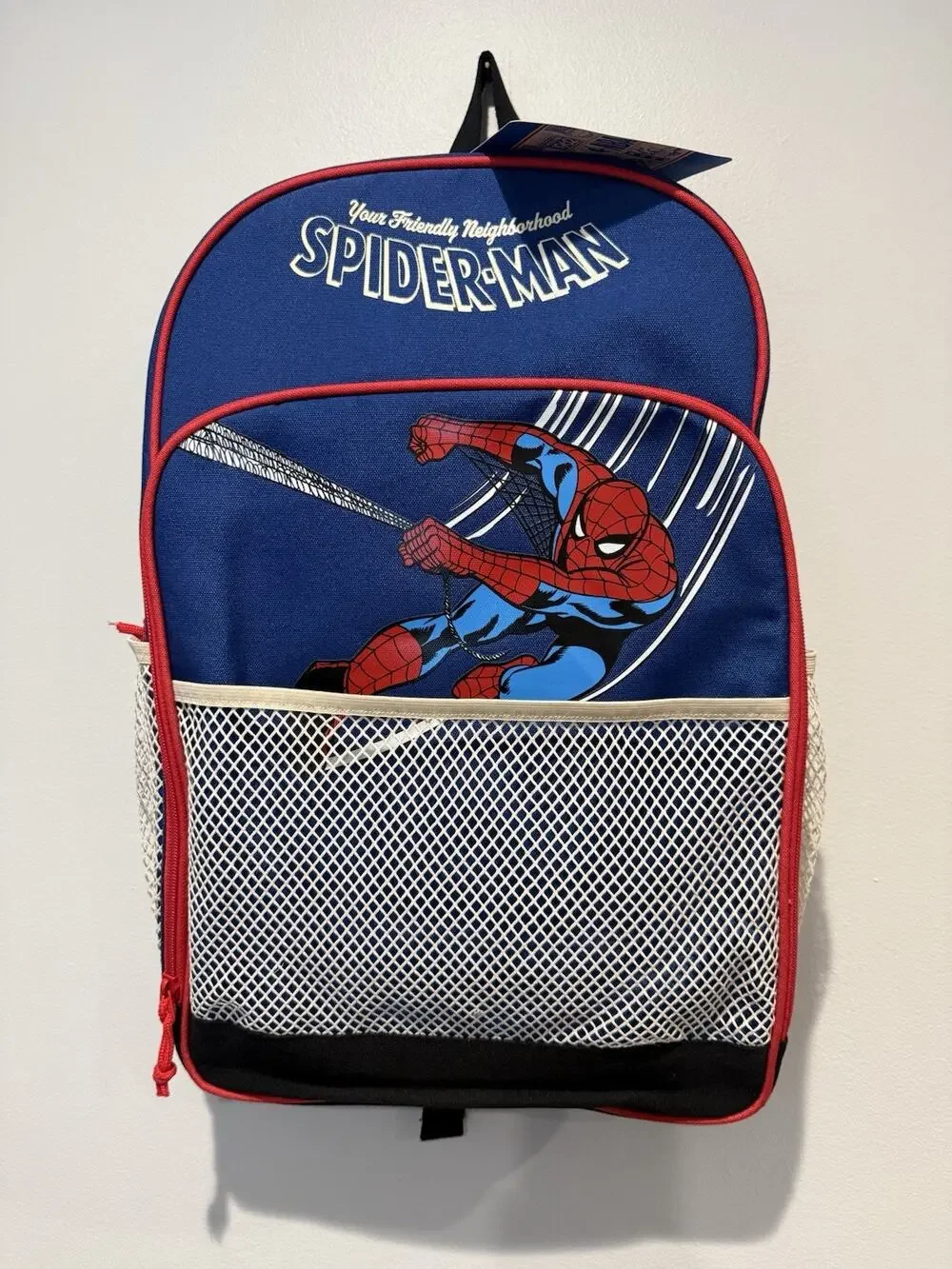 New Marvel/NBA Spider-Man Large Backpack Limited Edition Web Pockets MSRP $100